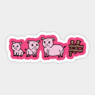 Lifecycle of Bacon Sticker